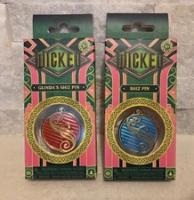 Wicked Movie Elphaba Shiz Pin and Glinda Shiz Pin New 2024
