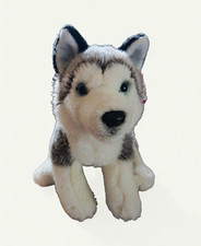 Toys R Us Husky Dog Plush Gray/White/Black Washable Small 6-14 in 2012