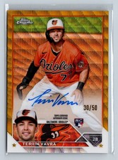 2023 Topps Chrome Update #RA-TV Terrin Vavra Autographs Gold Refractor #/50