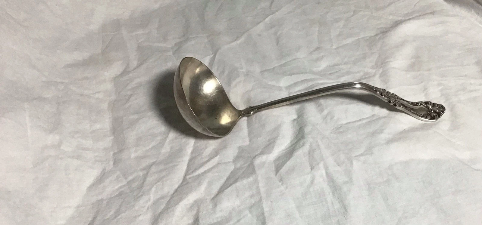Vintage Simeon & George H Rogers Soup Punch Ladle Stainless Steel