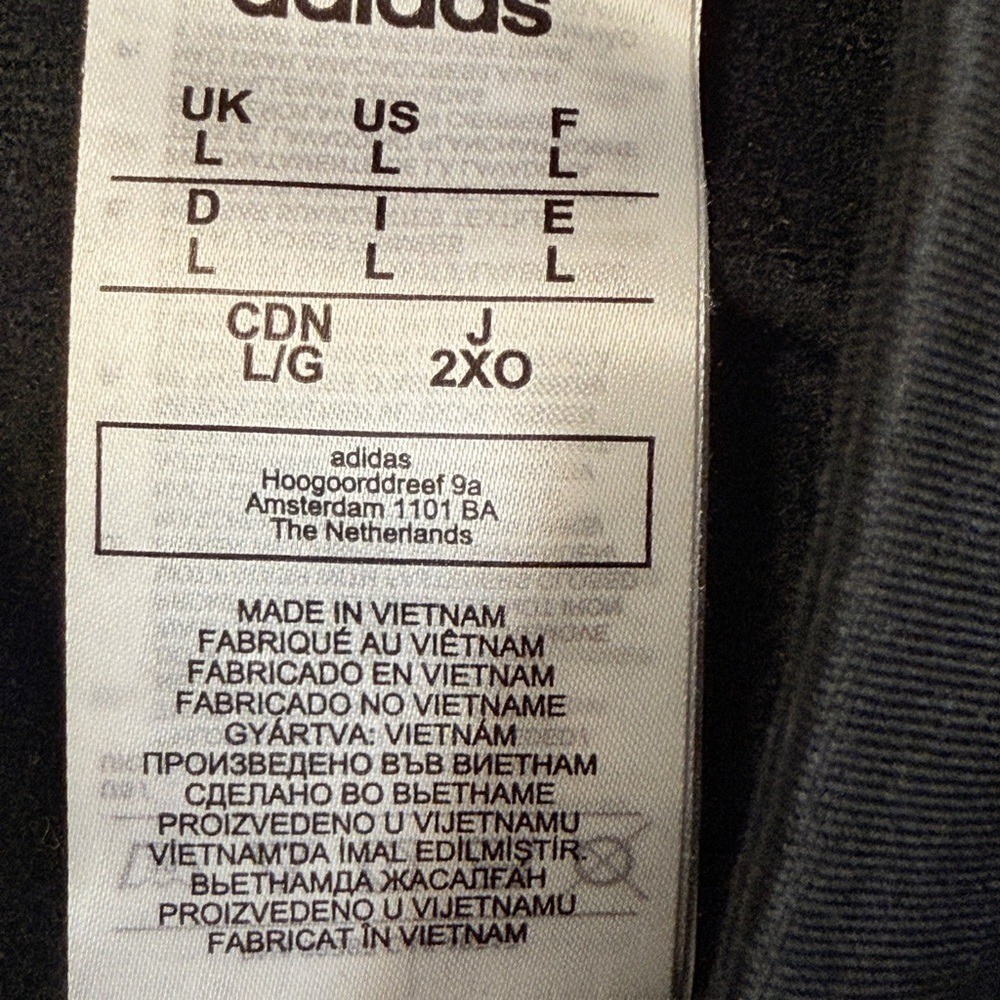 Adidas Men's Black and White Track Jacket thumbnail 5