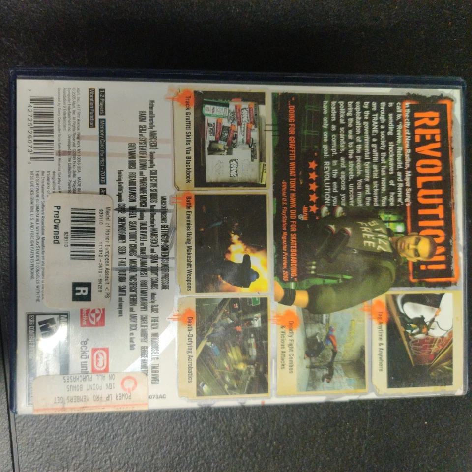 Marc Ecko's Getting Up: Contents Under Pressure (PlayStation 2 PS2) Completo CIB - Immagine 4 di 4