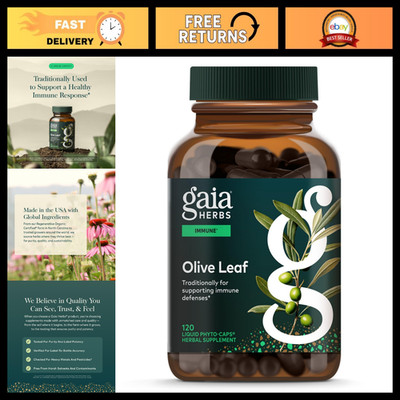 Olive Leaf Extract 120 Vegan Capsules - Immune Support & Antioxidant Boost