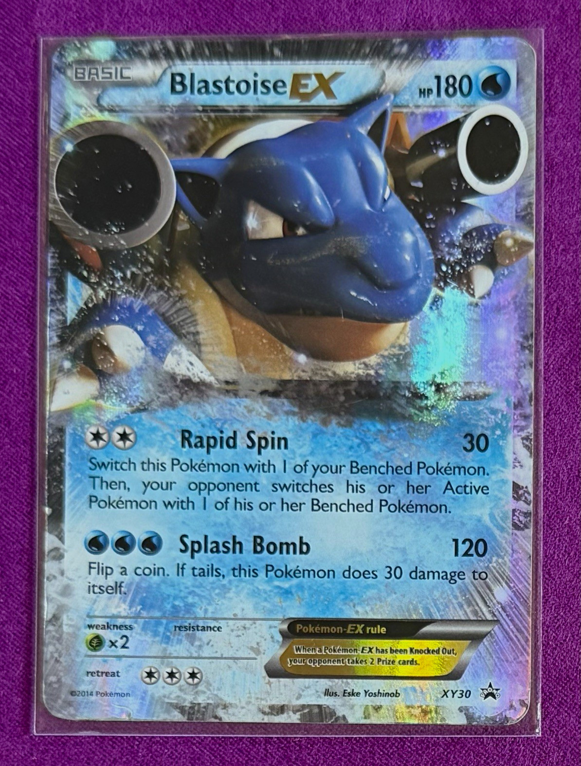 Blastoise EX (HP) PR: XY Black Star Promos XY30 Holo Promo