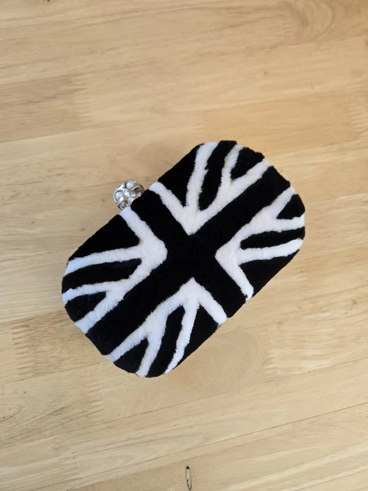 Bolso sin asas Alexander McQueen Britannia visón calavera Union Jack Foto 4 de 4