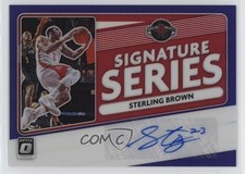 2020 Panini Donruss Optic Signature Series Purple Prizm Sterling Brown Auto 8sb