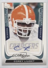 2011 Prestige Rookie Draft Picks Rights Signatures /599 Corey Liuget Auto 03xg