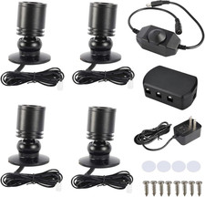 Dimmable LED Mini Spotlight Jewelry Showcase Display Lights Black Shell Surface