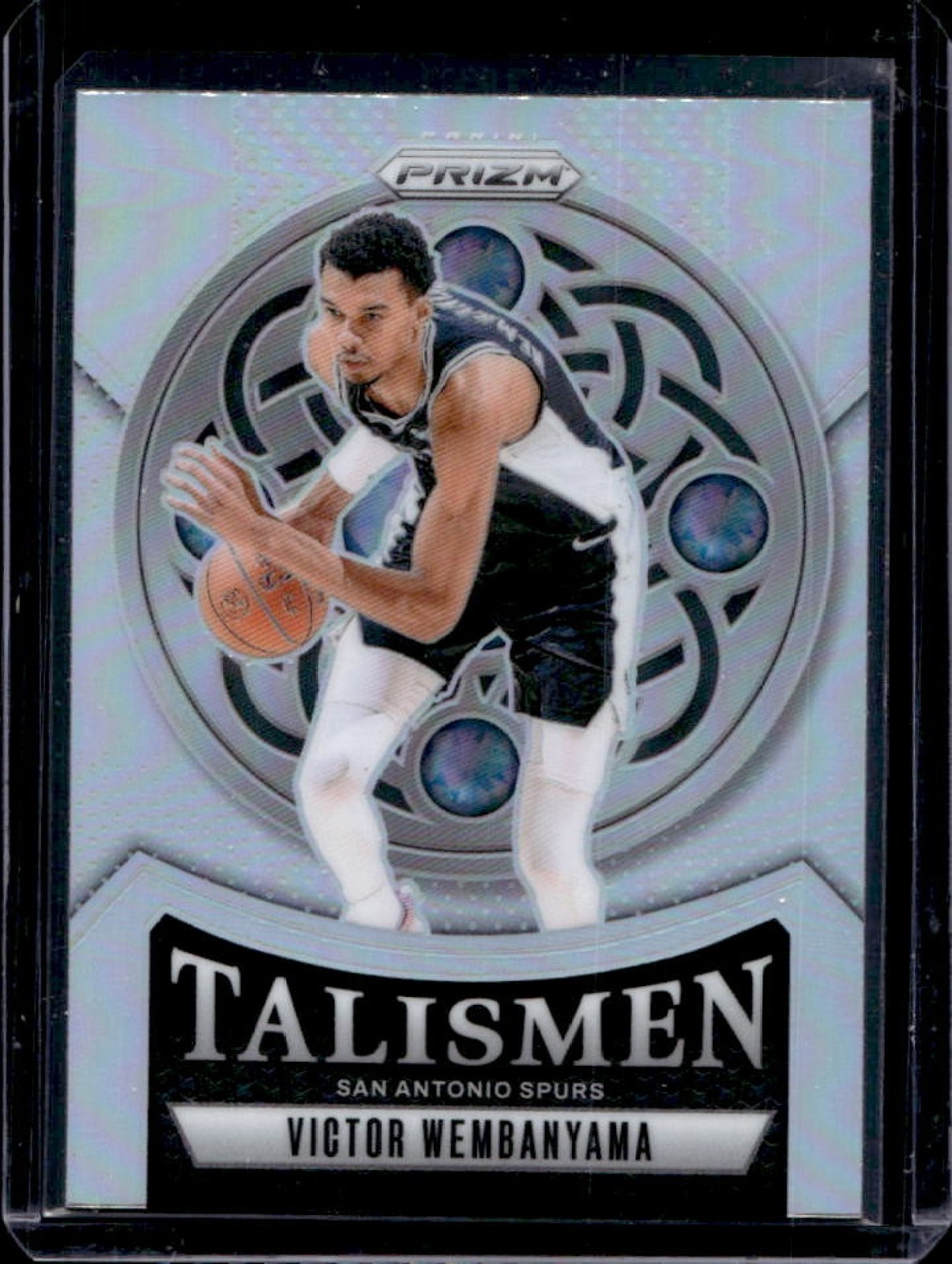 2024-25 Panini Prizm Victor Wembanyama Talismen Silver #10 Spurs