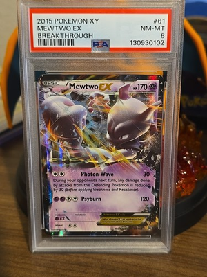 #ad Pokémon Mewtwo EX TCG Ultra Rare Holo Card 61 162 XY Breakthrough $25.00