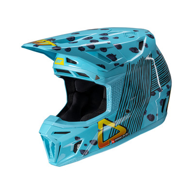 Leatt Motocross-Helm 8.5 in Verbundfaser mit Masken. Gelb XS - 1025100160