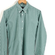 Brooks Brothers Kids Boys Gingham Button Down Shirt XL Green Non Iron Cotton