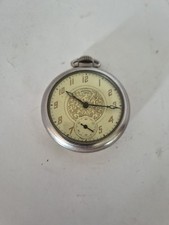 Vintage Ingersoll Yankee Silver Colored Pocket Watch