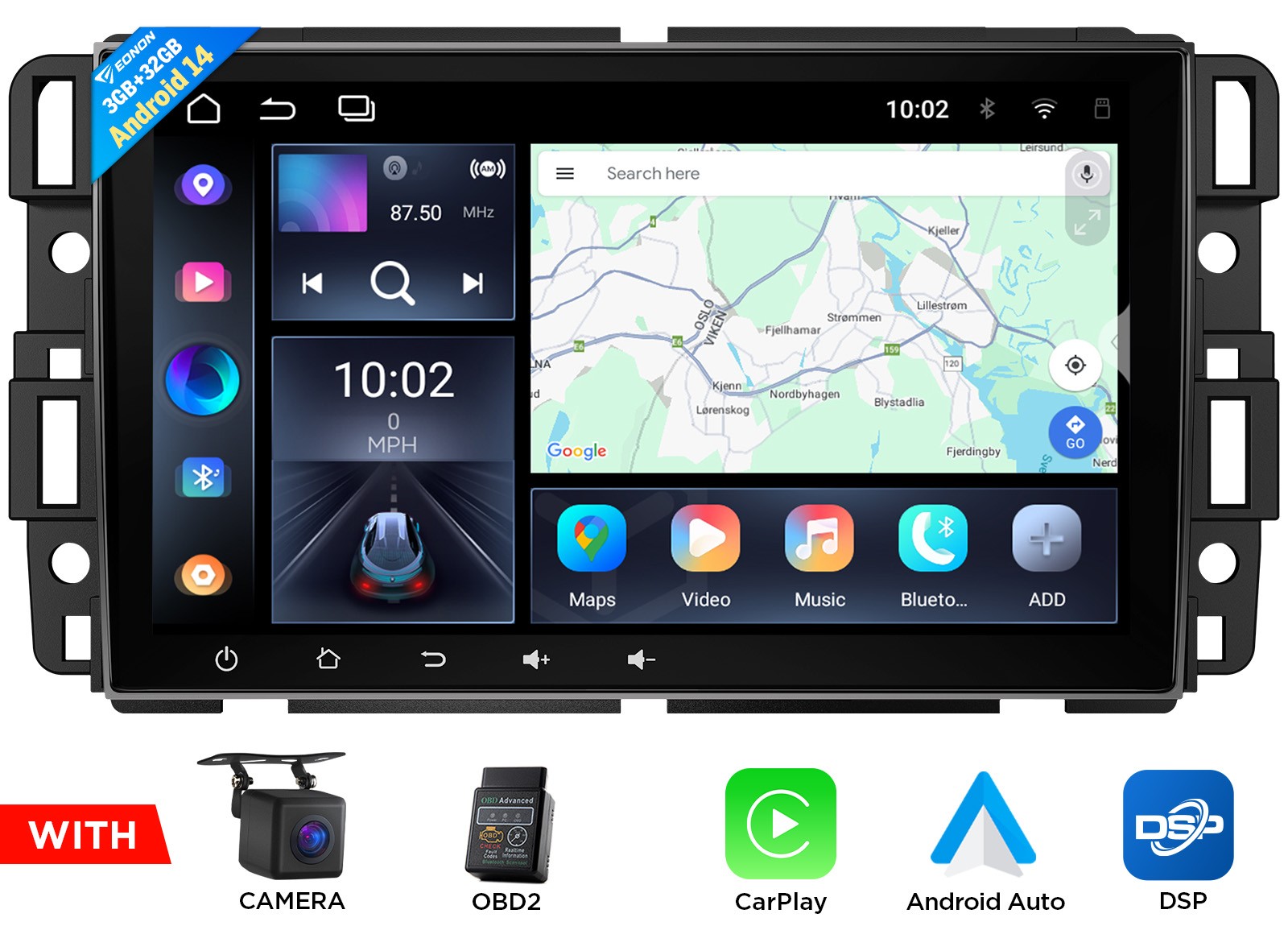 For Chevy Silverado 1500 2500HD 3500HD 8"Android 14 Car Radi