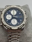 Vintage Men's Seiko Chronograph 7T32-6E69 Quartz Date Watch Parts/Repair
