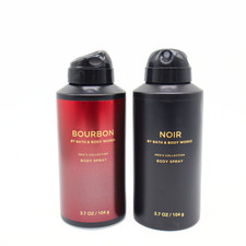 Bath  Body Works Bourbon  Noir Body Spray 2pc set for Men - NEW