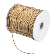 Khaki 1.5mm Waxed Cord 175 Yard Wax Bead Thread String for Jewelry Making