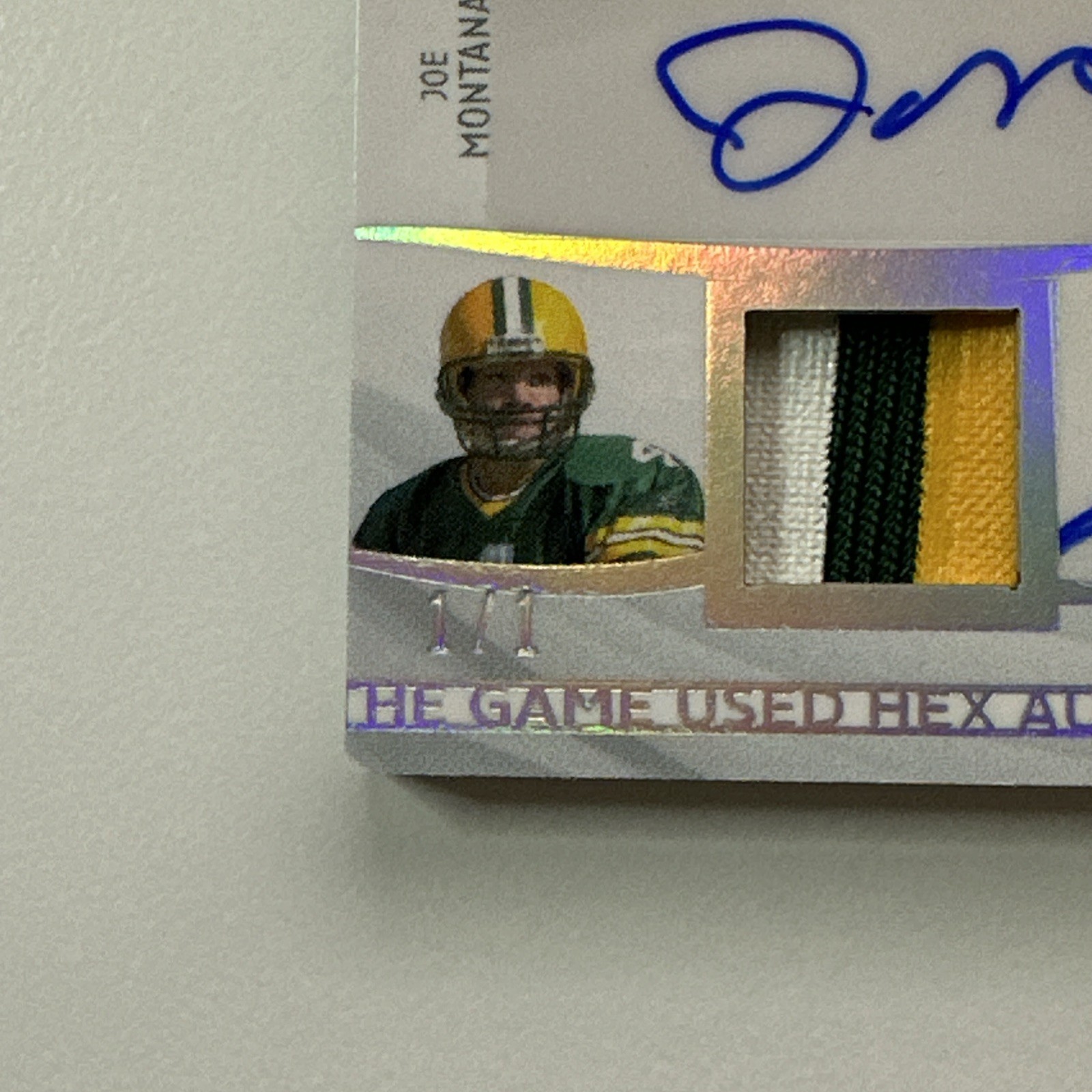 2025 Leaf In The Game Hex 6 Auto Marino Montana Favre Smith Sanders Thomas π₯ view 3