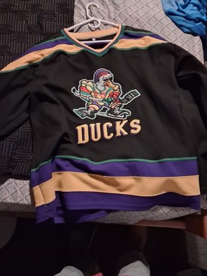 Anaheim Ducks Adam Banks #99 Hockey Jersey Black Purple Gold Green