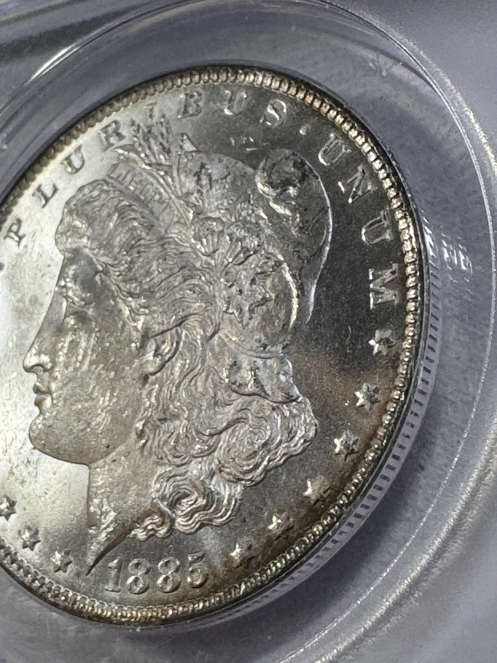 1885-O US Morgan Dollar Graded MS 65 by ANACS - Image 3 of 4