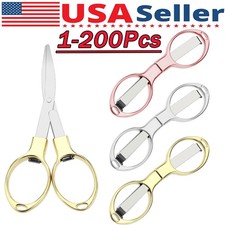 Folding Scissors Small Cutters Sewing Pocket Portable Travel Mini Foldable Lot