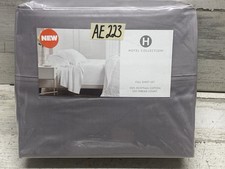 Hotel Collection 525 Thread Count Cotton Full Sheet Set 4pc Grey New