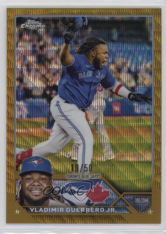2023 Topps Chrome Gold Wave Refractor 19/50 Vladimir Guerrero Jr #50 14eo