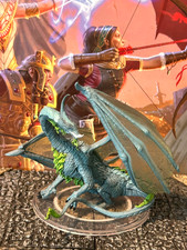 Young Moonstone Dragon D&D Miniature Dungeons...