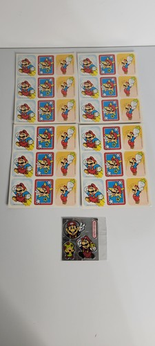 New Rare Nintendo Mario 1980s Sticker Sheets - Picture 5 of 5