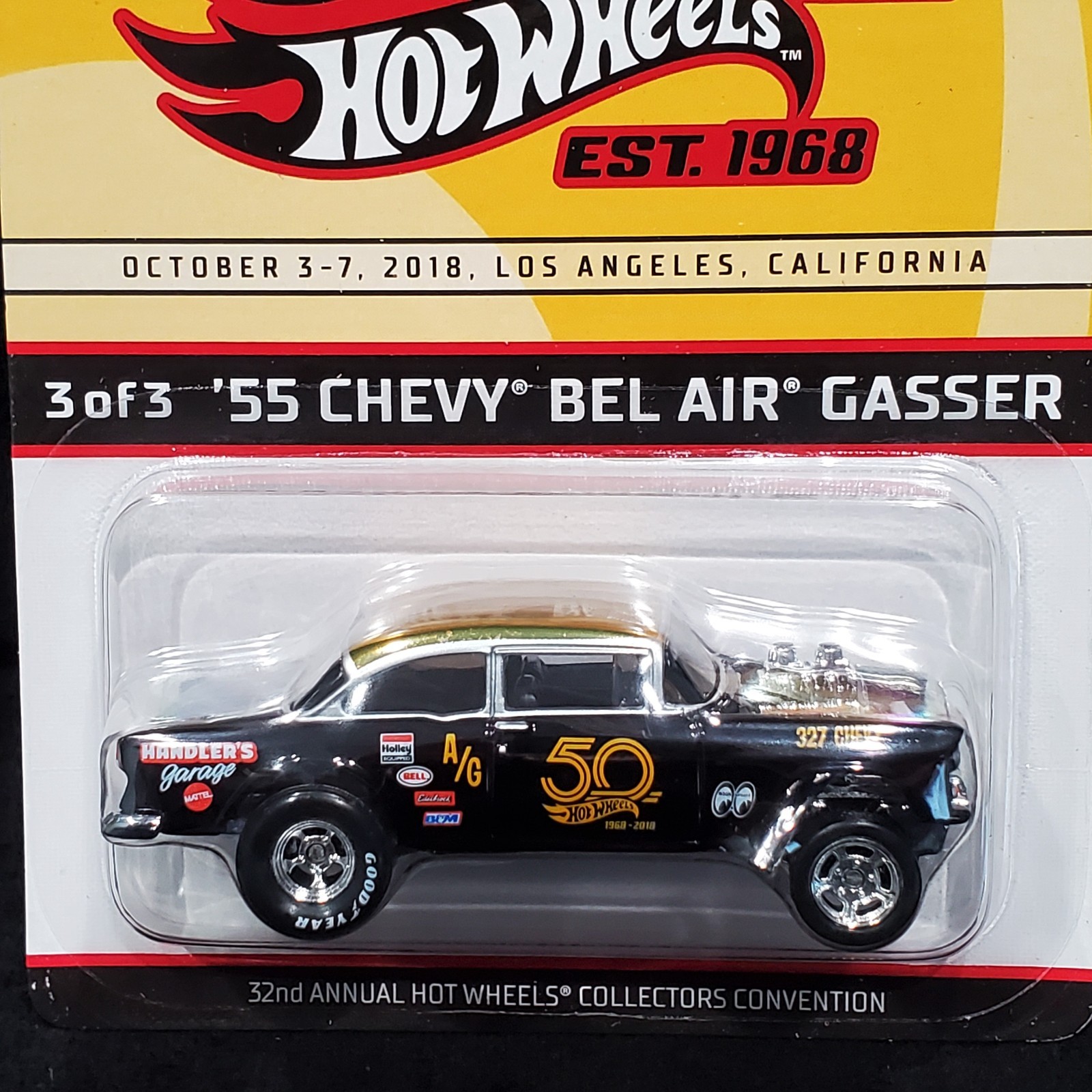 Hot Wheels 55 1955 Chevy Bel Air Gasser 2018 32nd Ann Convention Car 03416/04500