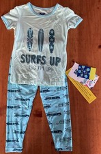 Kickee Pants Pajama Set Short Sleeve Surfing Woody Bamboo 2T NWT