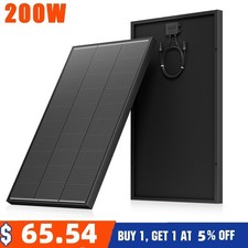 200W Solar Panel 12V Mono N-Type 18BB PV Off-...