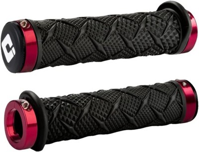 ODI X-Treme Lock-On ATV Hand Grips - Black/Red Clamps/One Size Black 