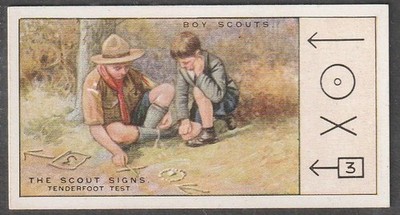 B.A.T., Boy Scouts, 1930, No 12, The Scout Signs, Tenderfoot Test