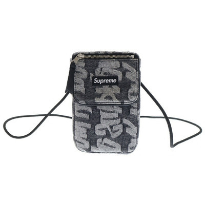 Supreme 22Ss Fat Tip Jacquard Denim Neck Pouch Chips Jaguar Supreme 22Ss Fat Tip Jacquard Denim Neck Pouch Chips Jaguar