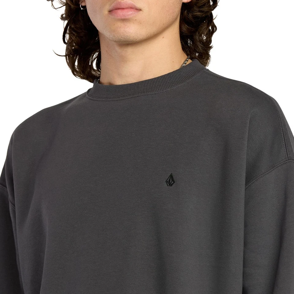 Volcom Single Stone PW Crew Sweatshirt - Asphalt Black - Bild 3 von 4