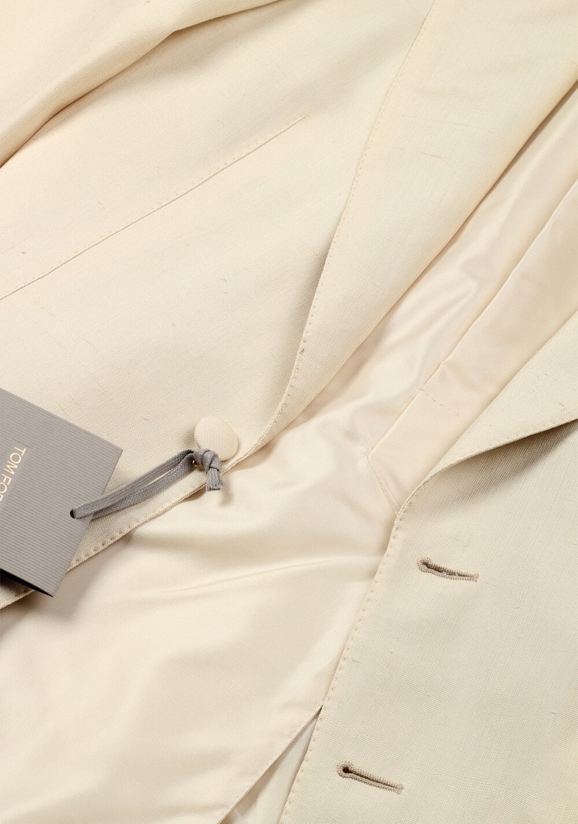 TOM FORD Shelton Ivory Tuxedo Smoking Suit Size 46 / 36R U.S. In