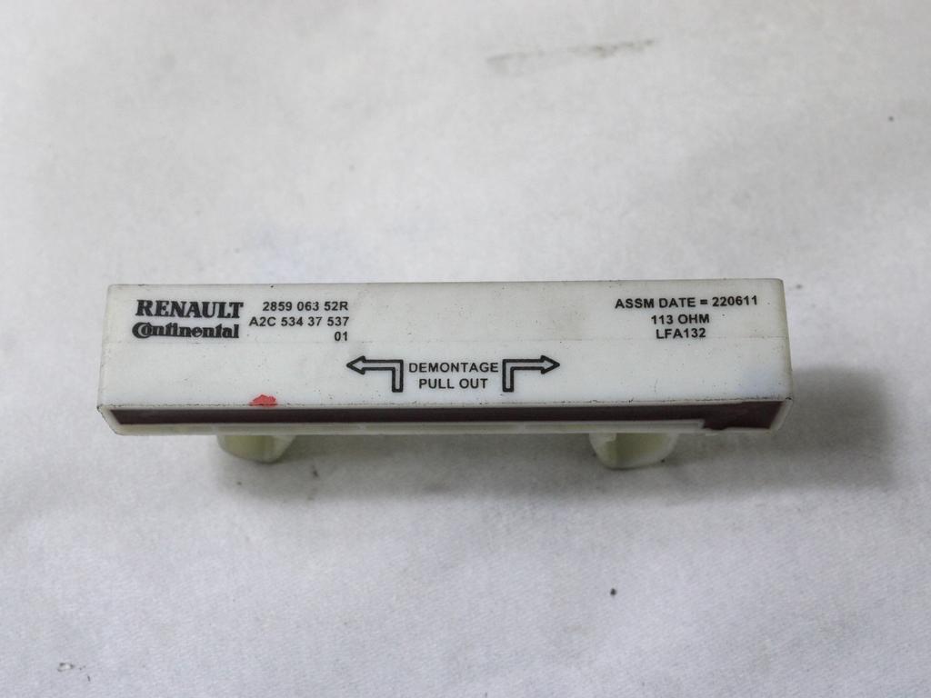 285906352R RENAULT MEGANE 3 SW 1.5 D 81KW 6M 5P ANTENNA AMPLIFIER CONTROL UNIT 285906352R RENAULT MEGANE 3 SW 1.5 D 81KW 6M 5P ANTENNA AMPLIFIER CONTROL UNIT
