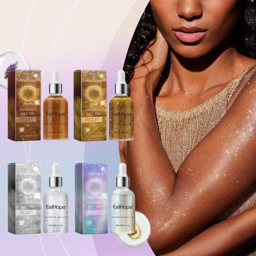 Bronceador corporal iluminador líquido 30 ml aceite brillo corporal perla líquido Highlig H0K9 - Imagen 2 de 13