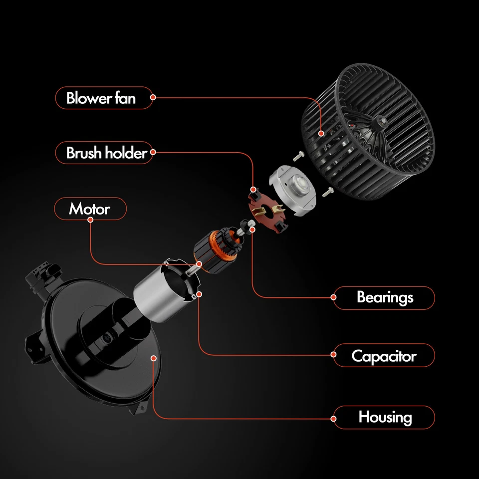 Ventilador de motor soplador de climatización trasero para Infiniti Nissan Armada Pathfinder Armada Quest Foto 4 de 4