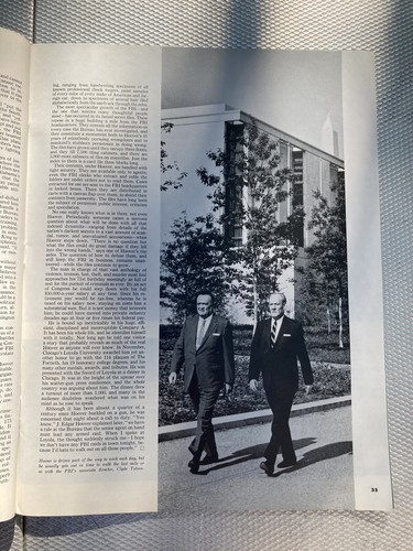 J. Edgar Hoover September 25 1965 The Saturday Evening Post Magazine Collectible - Picture 11 of 12