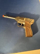 Gonher No. 124 German Luger Police Style 8-Shot Diecast Toy Cap Gun