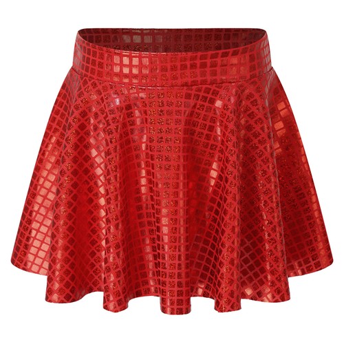 Kids Girls Skirt Sequins Ballroom Costume Shiny Stage Performance Birthday - Picture 36 of 48