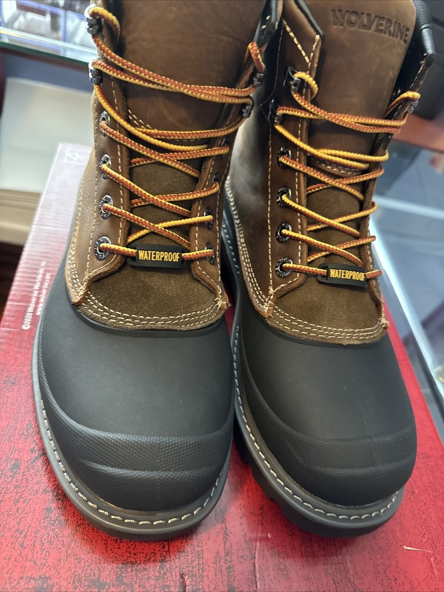 Wolverine Mens 7 M Floorhand Swamp Dark Brown Steel Toe Waterproof Boots W221019 W221019_1l.jpg?crop=center&v=  main image 2