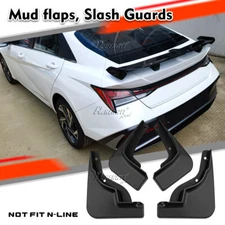 For Hyundai Elantra Sedan 2024+ Mud Flaps Splash Guard Mudguard Fender Set Black