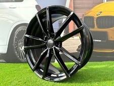 4 x 19 Inch 5x112 Pretoria Style Black Wheels: Fits For Volkswagen Golf Jetta