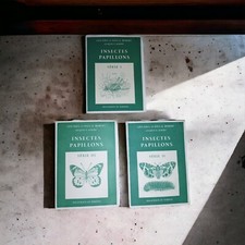 3 Tomes Planches scolaires Insectes Papillons Années 50 LEO-PAUL ROBERT 
