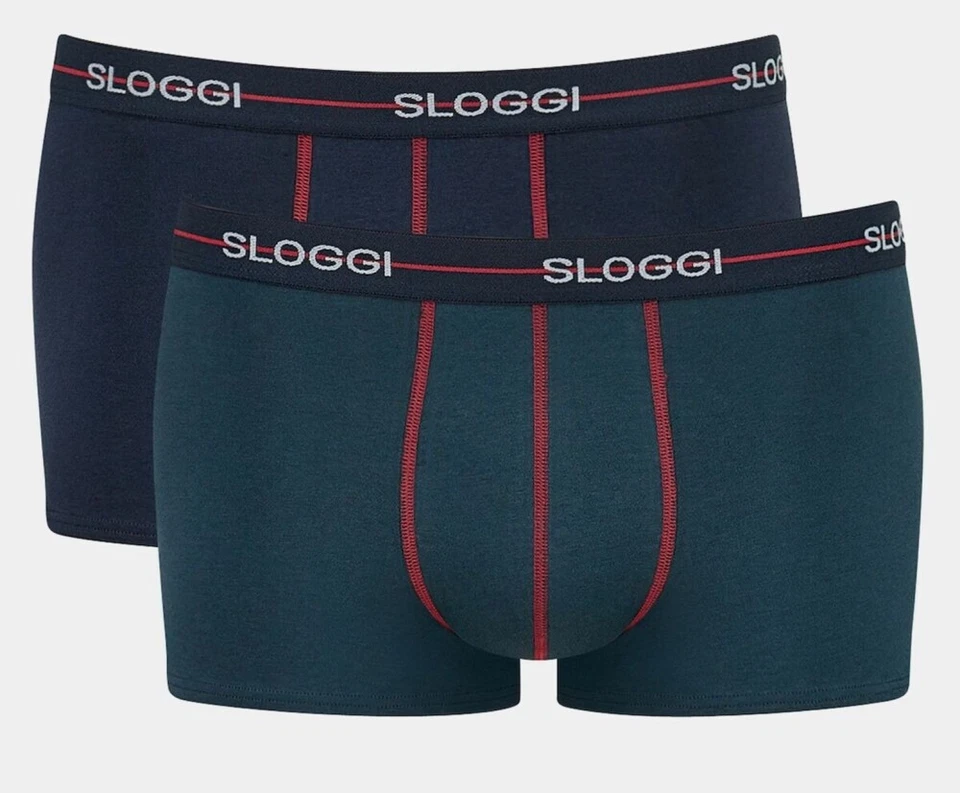 SLOGGI UOMO MEN BOXER MUTANDA COTONE - START HIPSTER - B PACK  TG  4 5 6 7 8 - Immagine 3 di 4