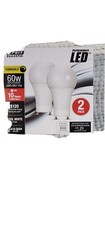 Four Two Packs 8  LED 60 WATT 2A19-GU24 2 PIN LIGHT BULBS  DO NOT SCREW IN 