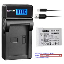 Kastar Battery LCD Charger for Canon NB-5L CB-2LX & Canon Digital IXUS 900 Ti